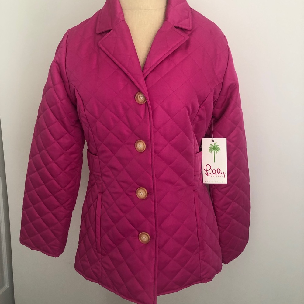 Lilly Pulitzer jacket ruby pink NEW small